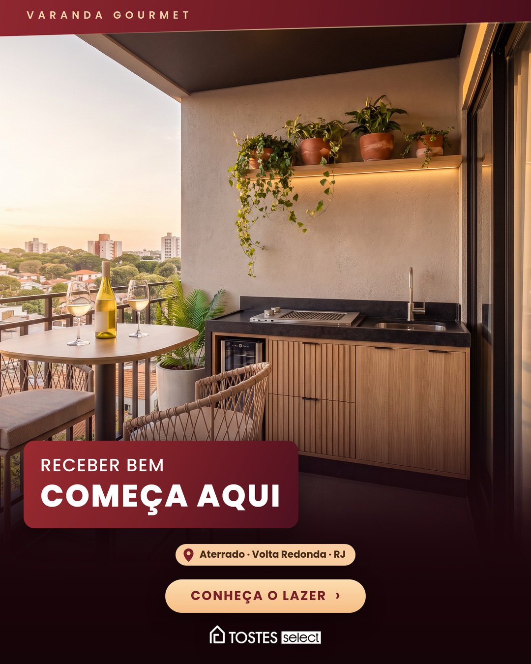 Varanda gourmet do Tostes Select